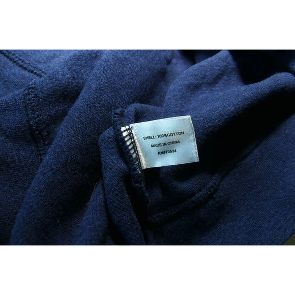 Orvis Men's XXL Blue Pullover 1/4 Zip Sweatshirt 2X Cotton Loose Gorpcore Navy - Picture 4 of 7